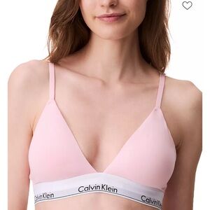 Calvin Klein Women's Pink Triangle Bralette Convertible Straps XL New With Tags